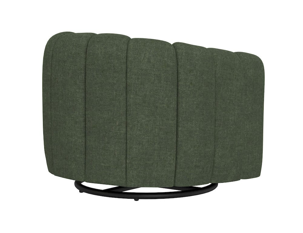 IFD  - Viera  - Wooden Frame & Metal Base, 360 Degree Swivel Glider  - Green  - IUP515-ACH-111 view 3