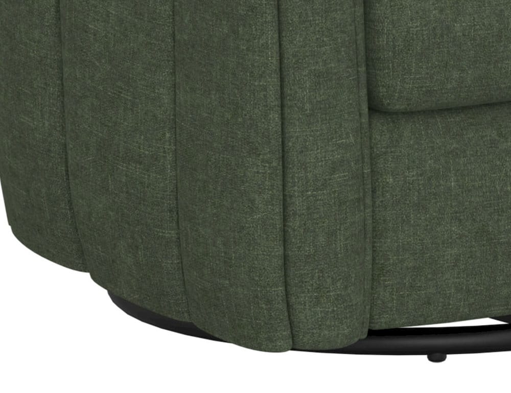 IFD  - Viera  - Wooden Frame & Metal Base, 360 Degree Swivel Glider  - Green  - IUP515-ACH-111 view 5