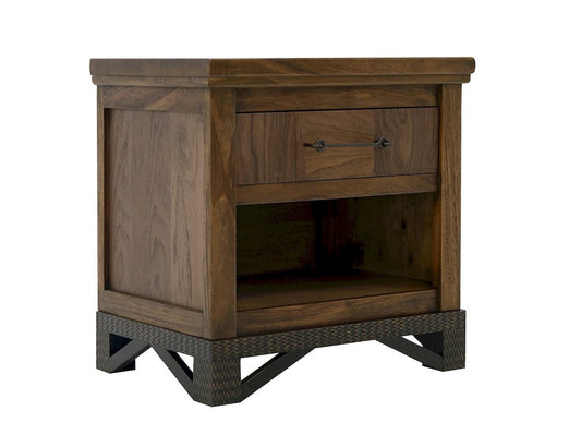 IFD  - Walnut  - 1 Drawer, 1 Shelf, Nightstand  - IFD3421NTS view 1