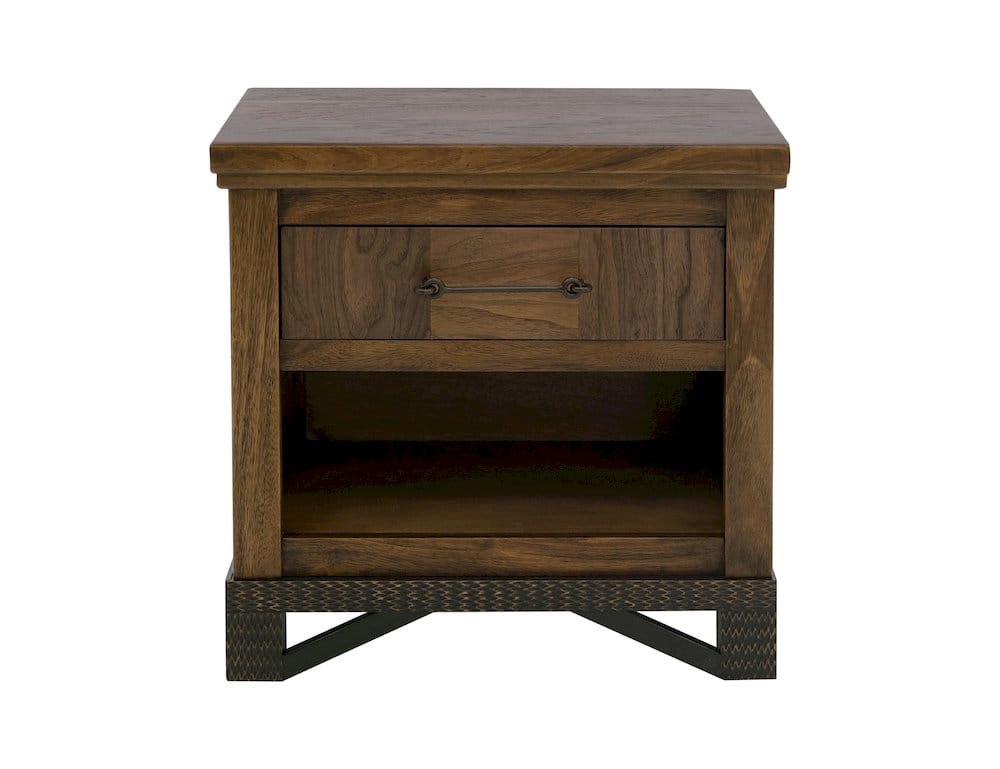 IFD  - Walnut  - 1 Drawer, 1 Shelf, Nightstand  - IFD3421NTS view 2
