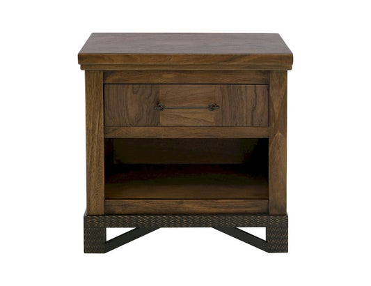 IFD  - Walnut  - 1 Drawer, 1 Shelf, Nightstand  - IFD3421NTS view 2