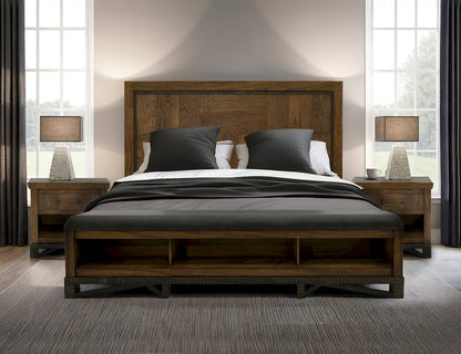 IFD  - Walnut  - 1 Drawer, 1 Shelf, Nightstand  - IFD3421NTS view 5