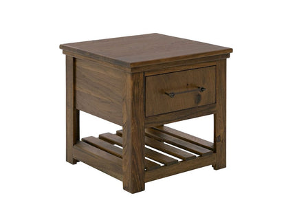 IFD  - Walnut  - 1 Drawer, End Table  - IFD3422END view 1
