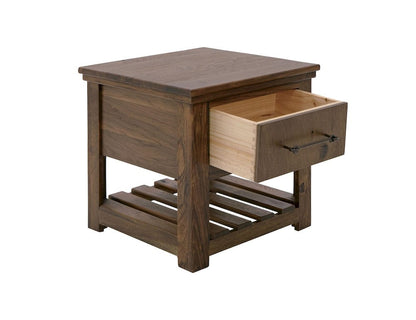 IFD  - Walnut  - 1 Drawer, End Table  - IFD3422END view 4