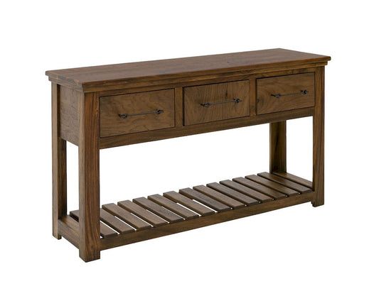 IFD  - Walnut  - 3 Drawer, Sofa Table  - IFD3422SFT view 1