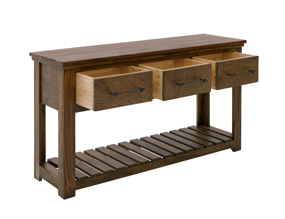 IFD  - Walnut  - 3 Drawer, Sofa Table  - IFD3422SFT view 3