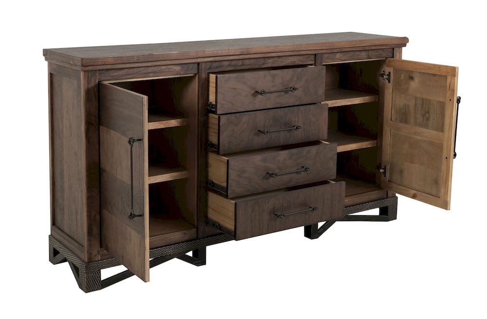 IFD  - Walnut  - 4 Drawer & 2 Door, Console  - IFD3421CNS view 3