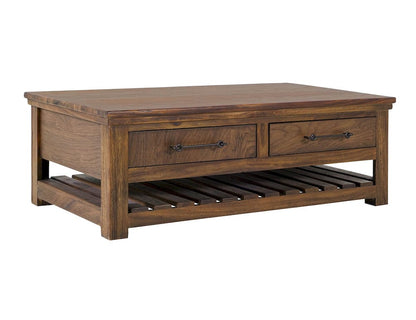 IFD  - Walnut  - 4 Drawer, Cocktail Table  - IFD3422CKT view 1