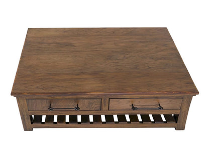 IFD  - Walnut  - 4 Drawer, Cocktail Table  - IFD3422CKT view 3