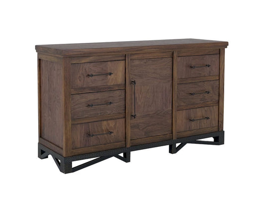 IFD  - Walnut  - 6 Drawer, 1 Door Dresser  - IFD3421DSR view 1