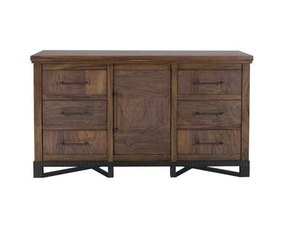 IFD  - Walnut  - 6 Drawer, 1 Door Dresser  - IFD3421DSR view 2