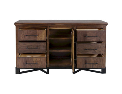 IFD  - Walnut  - 6 Drawer, 1 Door Dresser  - IFD3421DSR view 3