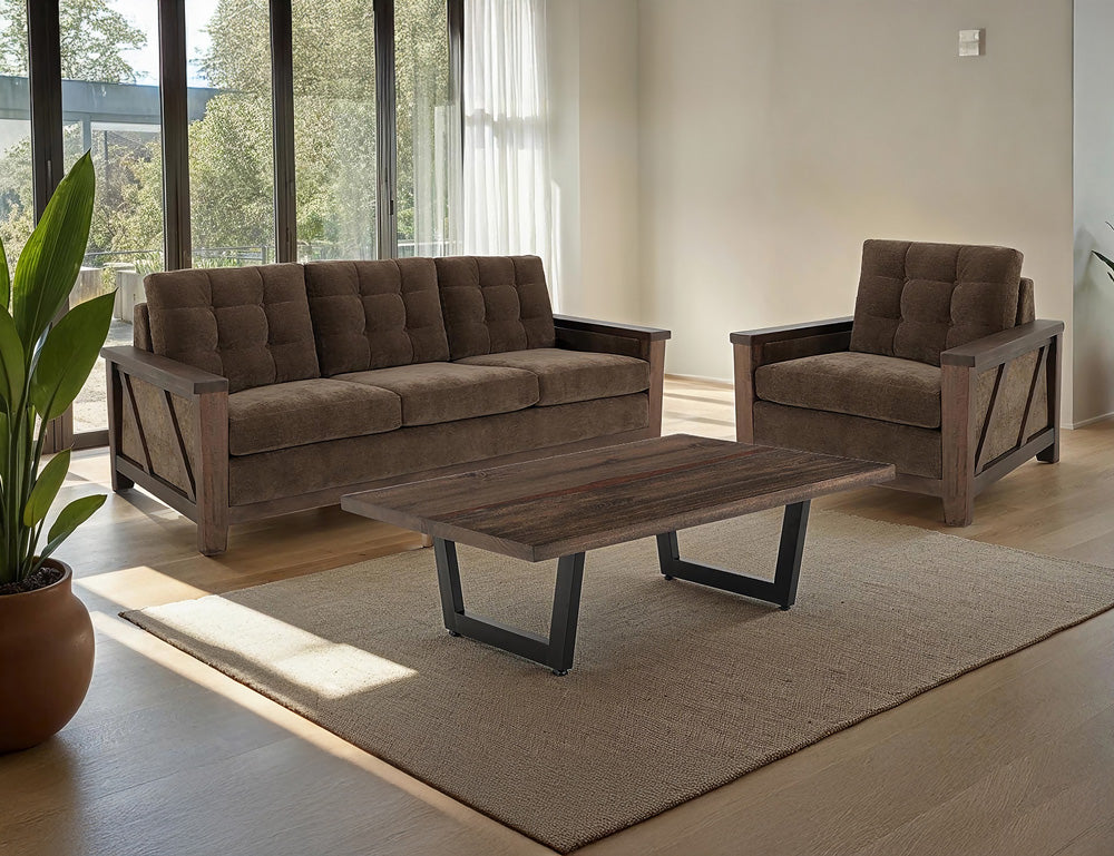 IFD - Walnut - Armchair in Deep Forest Brown - IUP342-ACH-182 view 2