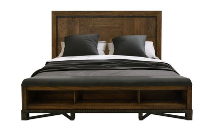 IFD - Walnut - Queen Bed - IFD3421BEDQE view 1