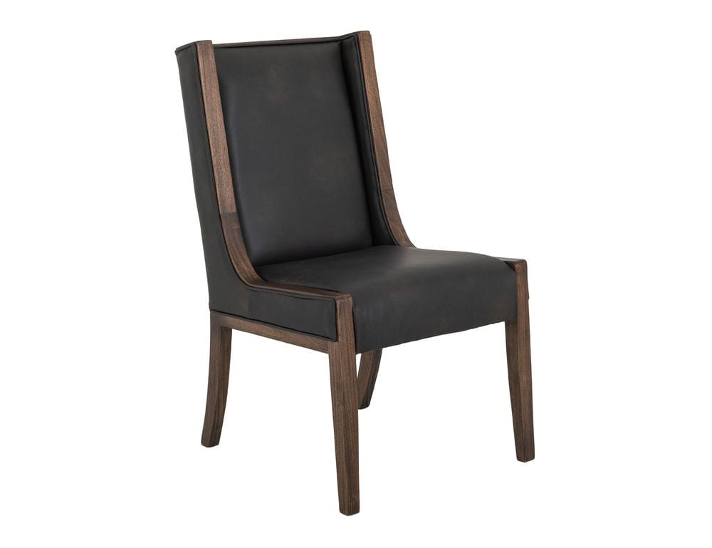 IFD - Walnut - Upholstered Wooden Chair in Walnut Brown (Set of 2) - IFD3421CHU view 1