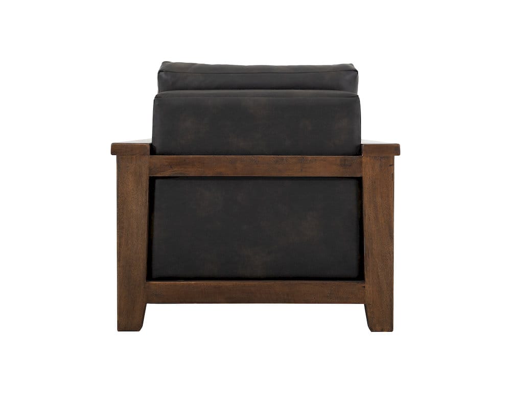 IFD  - Walnut  - Wooden Frame & Base, Armchair  - Brown/Black  - IUP342-ACH-216 view 5