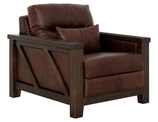 IFD - Walnut - Wooden Frame & Base, Armchair in Brown - IUP342-ACH-301 view 1