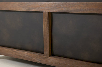 IFD  - Walnut  - Wooden Frame, Upholstered Sofa  - Brown/Black  - IUP342-SOF-216 view 9