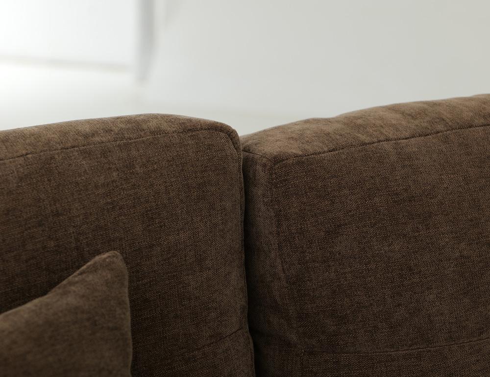 IFD - Walnut - Wooden Frame, Upholstered Sofa in Deep Forest Brown - IUP342-SOF-182 veiw 4