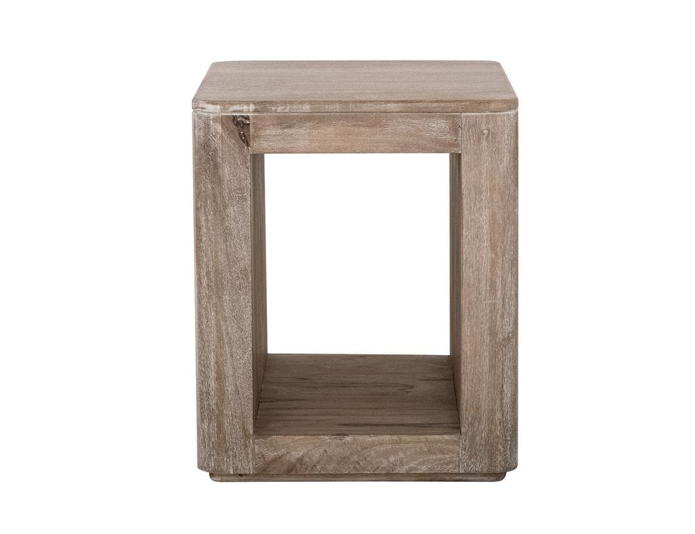 IFD - White Balam - 1 Shelf, Chairside Table in Ivory - IFD4323CST view 2