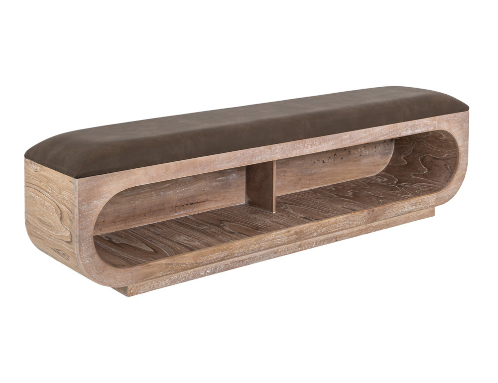 IFD - White Balam - Bench in Ivory White - IFD4321BEN view 1