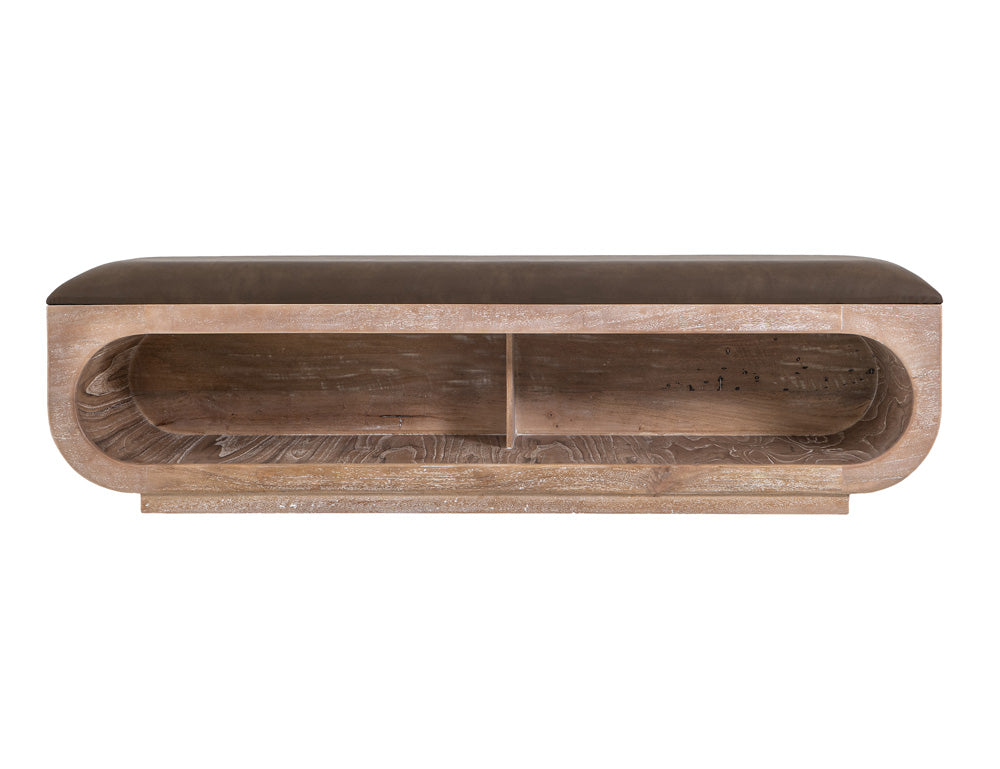 IFD - White Balam - Bench in Ivory White - IFD4321BEN view 2