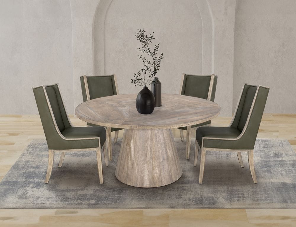 IFD - White Balam - Round Dining Table - IFD4321DINTBLRD view 2