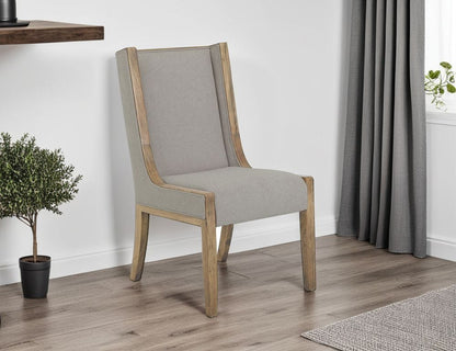 IFD - White Balam - Upholstered Wooden Chair in Ivory White (Set of 2) - IFD4321CHUIV view 4