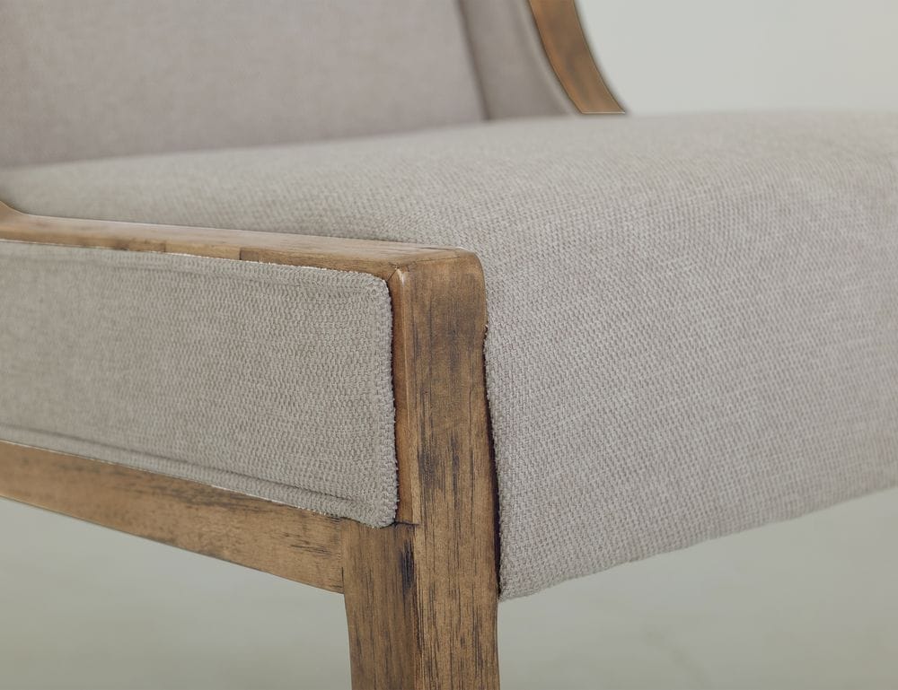 IFD - White Balam - Upholstered Wooden Chair in Ivory White (Set of 2) - IFD4321CHUIV view 5
