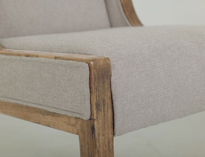 IFD - White Balam - Upholstered Wooden Chair in Ivory White (Set of 2) - IFD4321CHUIV view 5