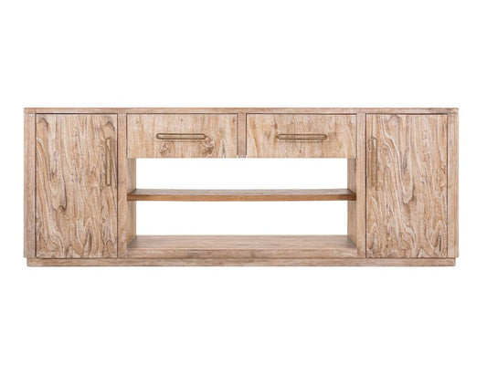 IFD  - White Balam Wall Unit, TV Stand 80" with Electric Fireplace Insert  - IFD4321WALFP80 view 1
