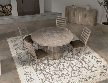 IFD - White Balam - Wooden Chair in Camel Brown (Set of 2) - IFD4321CHR view 4