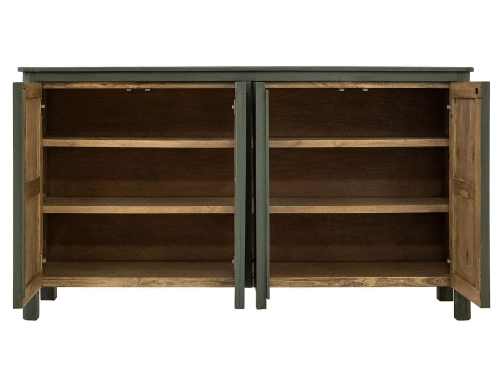 IFD - Xel-Ha - 4 Door Console in Green - IFD5721CNSGN view 3