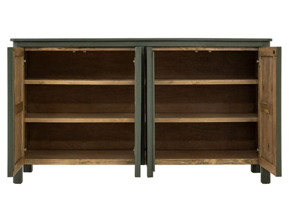 IFD - Xel-Ha - 4 Door Console in Green - IFD5721CNSGN view 3