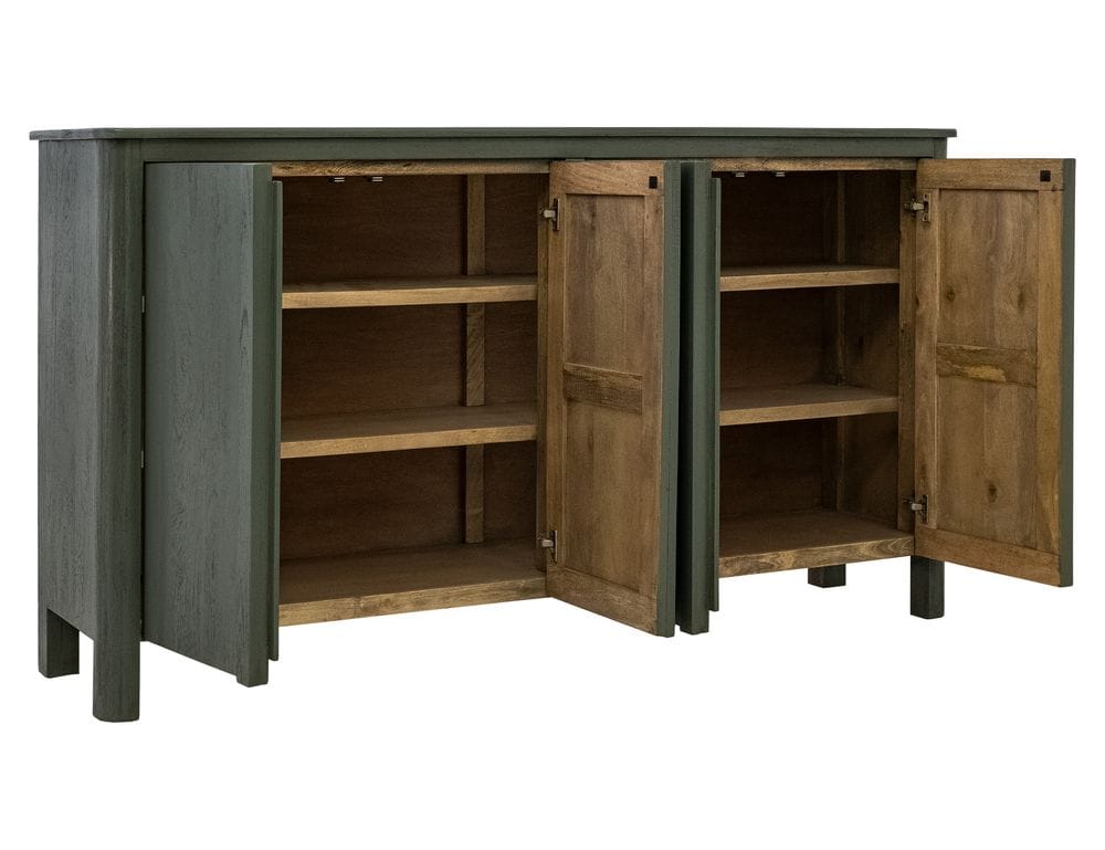 IFD - Xel-Ha - 4 Door Console in Green - IFD5721CNSGN view 4