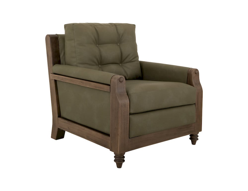 IFD  - Xel-Ha II  - Wooden Frame, Armchair  - Green  - IUP574-ACH-232 view 1