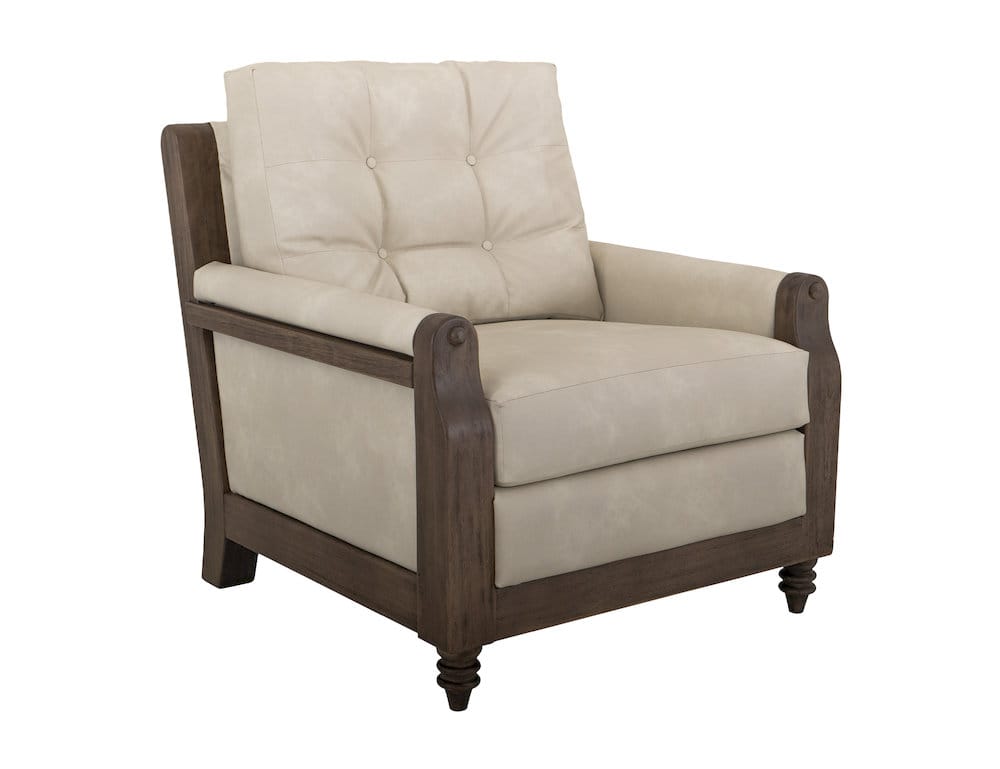 IFD  - Xel-Ha II  - Wooden Frame, Armchair  - White  - IUP574-ACH-234 view 1