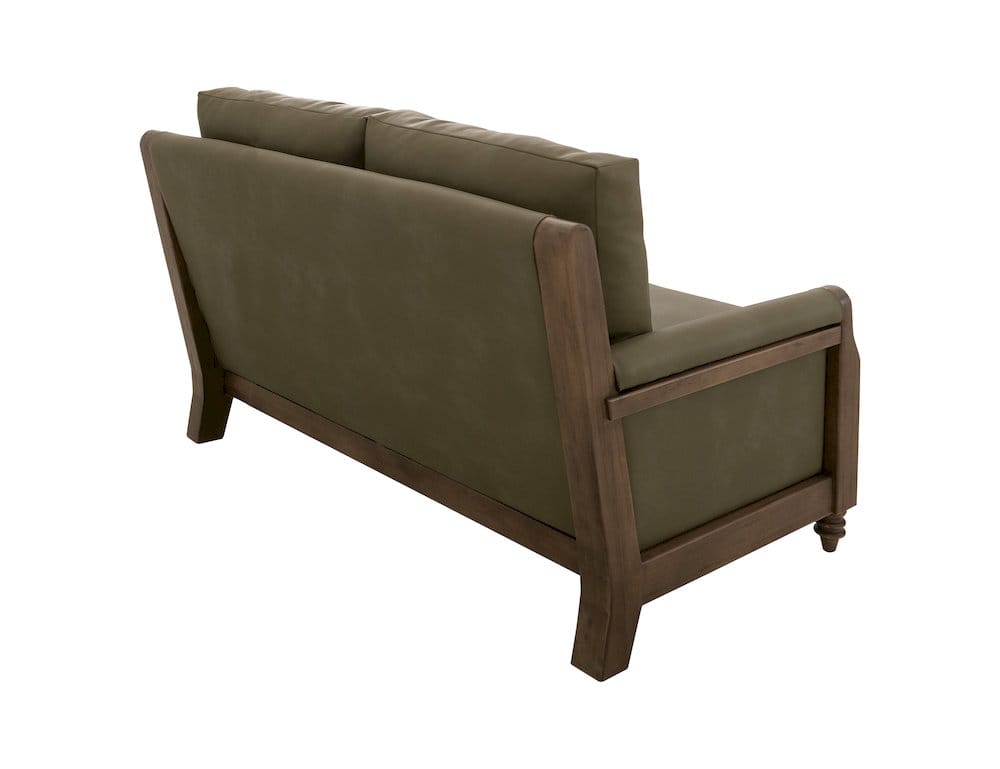 IFD  - Xel-Ha II  - Wooden Frame, Upholstered Loveseat  - Green  - IUP574-LOV-232 view 4