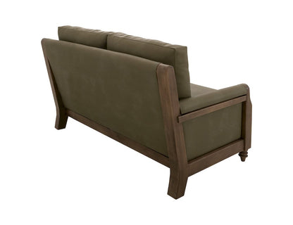 IFD  - Xel-Ha II  - Wooden Frame, Upholstered Loveseat  - Green  - IUP574-LOV-232 view 4