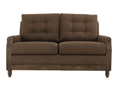 IFD - Xel-Ha II - Wooden Frame, Upholstered Loveseat in Carnelian Brown - IUP574-LOV-183 view 2
