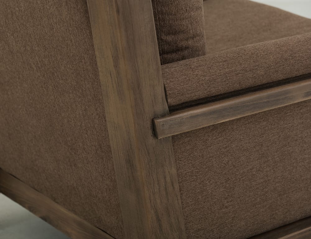 IFD - Xel-Ha II - Wooden Frame, Upholstered Loveseat in Carnelian Brown - IUP574-LOV-183 view 7
