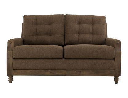 IFD - Xel-Ha II - Wooden Frame, Upholstered Loveseat in Carnelian Brown - IUP574-LOV-183 veiw 2