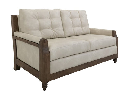 IFD  - Xel-Ha II  - Wooden Frame, Upholstered Loveseat  - White  - IUP574-LOV-234 view 1