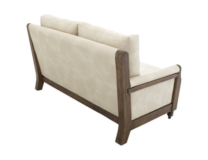 IFD  - Xel-Ha II  - Wooden Frame, Upholstered Loveseat  - White  - IUP574-LOV-234 view 4