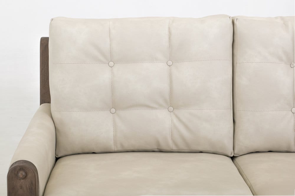 IFD  - Xel-Ha II  - Wooden Frame, Upholstered Loveseat  - White  - IUP574-LOV-234 view 7