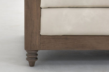 IFD  - Xel-Ha II  - Wooden Frame, Upholstered Loveseat  - White  - IUP574-LOV-234 view 8