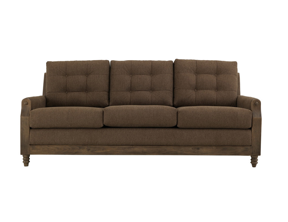 IFD - Xel-Ha II - Wooden Frame, Upholstered Sofa in Carnelian Brown - IUP574-SOF-183 view 2