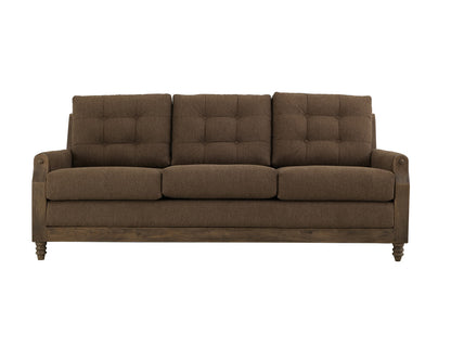 IFD - Xel-Ha II - Wooden Frame, Upholstered Sofa in Carnelian Brown - IUP574-SOF-183 view 2
