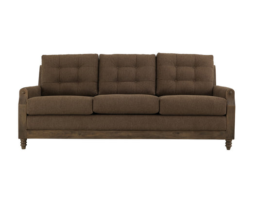 IFD - Xel-Ha II - Wooden Frame, Upholstered Sofa in Carnelian Brown - IUP574-SOF-183 view 2