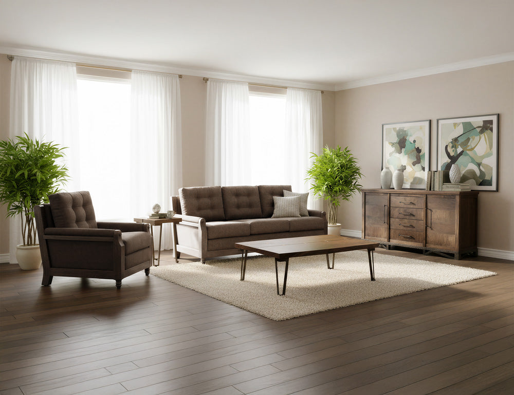 IFD - Xel-Ha II - Wooden Frame, Upholstered Sofa in Carnelian Brown - IUP574-SOF-183 view 5